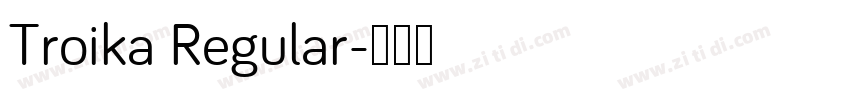 Troika Regular字体转换